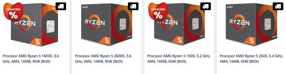 Procesoare AMD, socket am4, nuclee 6 de la Vezi Oferta