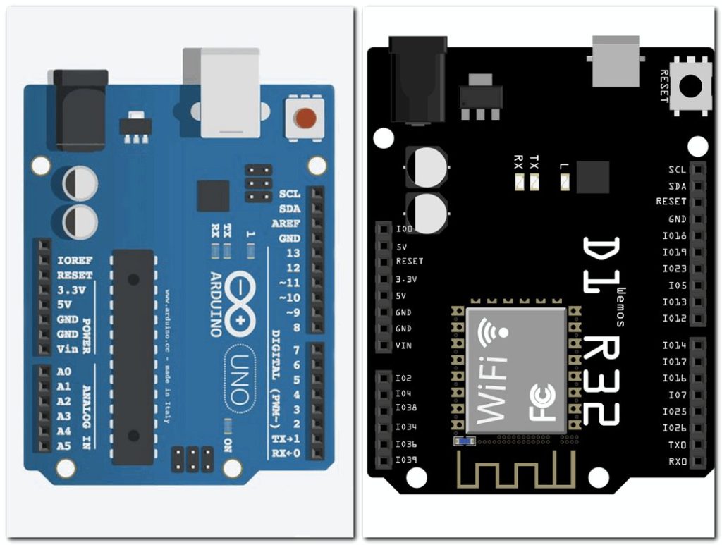 Wemos D1 R32 compatible Arduino Uno Board